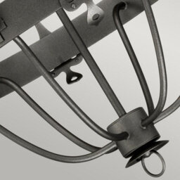 Luminosa Lighting Elstead Windsor 6 Light Chandelier Graphite Finish, E14 - thumbnail 3
