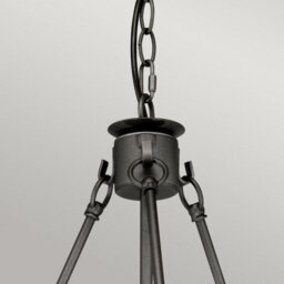 Luminosa Lighting Elstead Windsor 6 Light Chandelier Graphite Finish, E14 - thumbnail 2