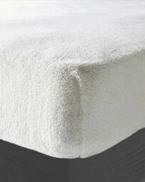 Teddy Fitted Sheet 30Cm Extra Deep Soft Cuddly Soft Touch Bedding White - thumbnail 1