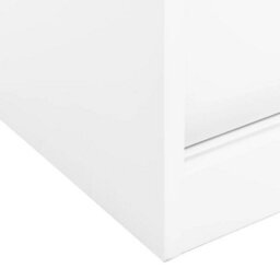 Vidaxl Office Cabinet With Sliding Door White 90X40X90 Cm Steel - thumbnail 6