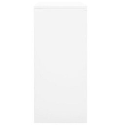 Vidaxl Office Cabinet With Sliding Door White 90X40X90 Cm Steel - thumbnail 4