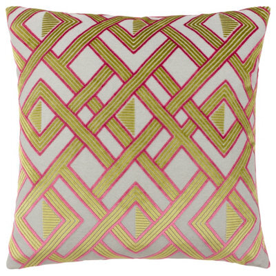 Paoletti Henley Velvet Jacquard Cushion Cover - image 1