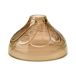Modern Glass Lamp Shade 24.5Cm Brown Easy Fit Replacement Ceiling Pendant Light Shade Floral Pattern Vintage Glass Lighting - thumbnail 9