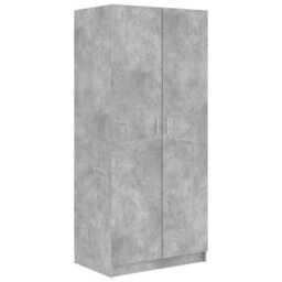 Vidaxl Wardrobe Concrete Grey 80X52X180 Cm Engineered Wood - thumbnail 2