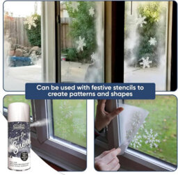 Pf Artificial Christmas Spray On Snow Non Flammable Winter Decoration Trees Windows Crafts Holiday Display 250Ml 1577 - thumbnail 4