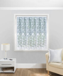 Tyrone Textiles Hawaii Lace Floral Net Cut Panel With Butterflies (500 X 160Cm) - thumbnail 2