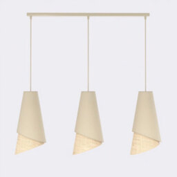 Emibig Lighting Emibig Moda Pendant Lamp 3 X E27 Beige / Rattan - thumbnail 1