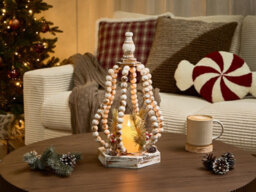 Beliani Christmas Decoration Led Petruma 40 Cm Light Brown - thumbnail 2
