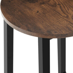 Tectake Bar Stools Keynes - Industrial Wood Dark, Rustic, Set Of 2 - thumbnail 5