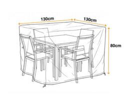 Sahara Outdoor Furniture Cover - 4 Seater Cube - thumbnail 2