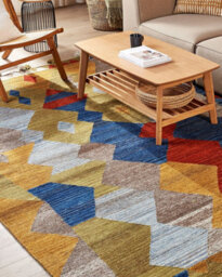 Beliani Rug Arzakan Multicolour 200 X 300 Cm Wool Kilim - thumbnail 2