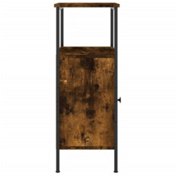 Berkfield Bedside Cabinet Smoked Oak 41X31X80 Cm Engineered Wood - thumbnail 7