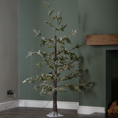 Samuel Alexander 5Ft (1.5M) Light Up Green Snowy Noel Christmas Tree With Stand And Warm White Leds - image 1