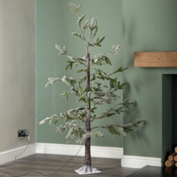 Samuel Alexander 5Ft (1.5M) Light Up Green Snowy Noel Christmas Tree With Stand And Warm White Leds - thumbnail 3