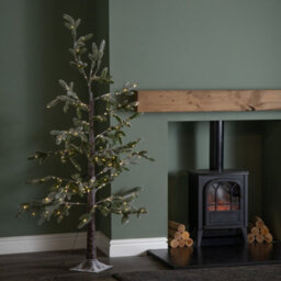Samuel Alexander 5Ft (1.5M) Light Up Green Snowy Noel Christmas Tree With Stand And Warm White Leds - thumbnail 2