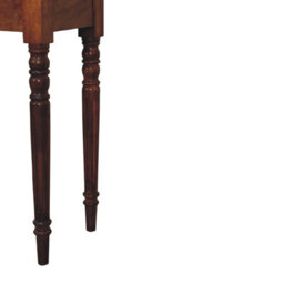 Artisan Furniture Solid Wood Chestnut Turned Leg Writing Desk - thumbnail 7