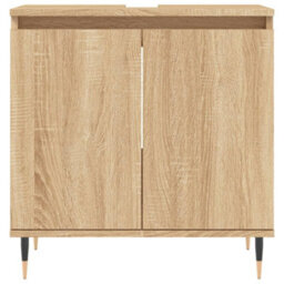 Vidaxl Bathroom Cabinet Sonoma Oak 58X33X60 Cm Engineered Wood - thumbnail 4