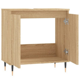 Vidaxl Bathroom Cabinet Sonoma Oak 58X33X60 Cm Engineered Wood - thumbnail 5