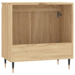 Vidaxl Bathroom Cabinet Sonoma Oak 58X33X60 Cm Engineered Wood - thumbnail 7