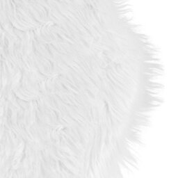 Thehotsale White Imitation Australian Wool Plush Irregular Interior Decoration Carpet  150Cm W X 60Cm D - thumbnail 6
