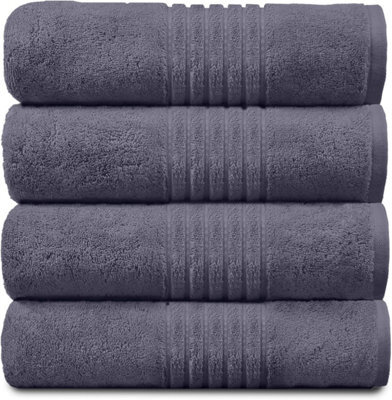 Gc Gaveno Cavailia Hampton Royal 4 Pack Bath Towel 70X120 Navy Egyptian Cotton Premier Super Absorbent Towel - image 1