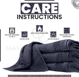 Gc Gaveno Cavailia Hampton Royal 4 Pack Bath Towel 70X120 Navy Egyptian Cotton Premier Super Absorbent Towel - thumbnail 4