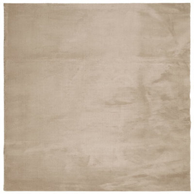 Berkfield Modern Rug Huarte Short Pile Soft And Washable Sand 120X120 Cm