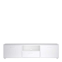 Wyld Haus Nagoya Compact White Media Tv Unit - 2 Doors 1 Drawer 1 Shelf 147Cm - thumbnail 4