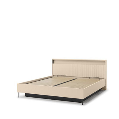 Arte Trend 03 Ottoman Bed Eu Super King 180Cm - Statement Storage Bed With Led Ambience - image 1