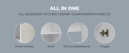 Jd Greta Kitchen Base Sink Unit 1200mm Cabinet With Doors 120Cm - Dark Grey Matt - thumbnail 4