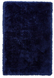 Montana Dark Navy Plain 80mm Thick Modern Easy To Clean Handmade Rug For Bedroom, Living Room By Think Rugs-80Cm X 150Cm - thumbnail 1