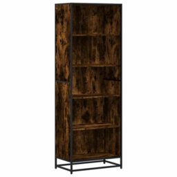 Berkfield Bookcase Smoked Oak 60X35X170.5 Cm Engineered Wood - thumbnail 2
