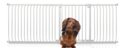 Bettacare Elite Pressure Dog Gate, 225Cm - 234Cm, Matt White, Pressure Fit Pet Gate For Dog And Puppy - thumbnail 1