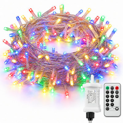 Shopnbits 15M 120 Led Multicolour Fairy Lights, Ip65 Waterproof, 8 Modes Remote Timer, Indoor Outdoor - image 1