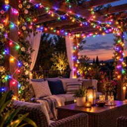 Shopnbits 15M 120 Led Multicolour Fairy Lights, Ip65 Waterproof, 8 Modes Remote Timer, Indoor Outdoor - thumbnail 3