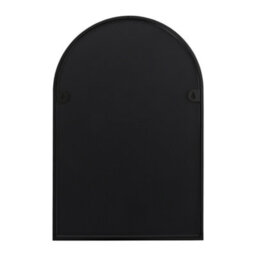 Thehotsale 50Cm X H 75Cm W Arch-Shape Wall Mounted Black Metal Framed Bathroom Mirror Decorative - thumbnail 4