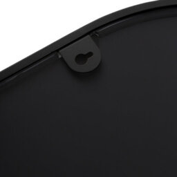 Thehotsale 50Cm X H 75Cm W Arch-Shape Wall Mounted Black Metal Framed Bathroom Mirror Decorative - thumbnail 6