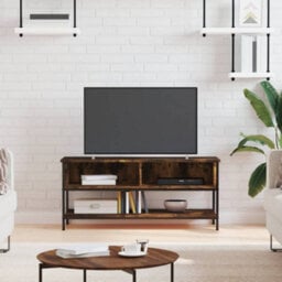 Vidaxl Tv Cabinet Smoked Oak 100X35X45 Cm Engineered Wood - thumbnail 1