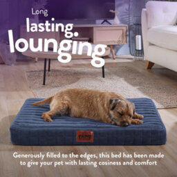 Anti-Anxiety Blue Pet Bed For Dogs - Slumberdown Orthopaedic & Washable, Medium - thumbnail 3