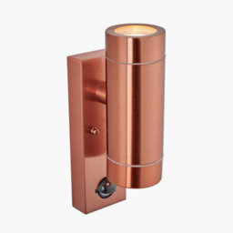 Pacific Lifestyle Dual Copper Pir Wall Light Outdoor Garden Metal Wall Lights - thumbnail 6