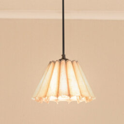 Valuelights Lauren Grey Fabric Pleated Scallop Edge Tapered Ceiling Floor Table Lamp Shade And Bulb (D)25Cm
