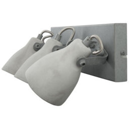Beliani Three-Light Wall Lamp Grey Concrete Industrial Sconce With Adjustable Arms, W36 X D15 X H10Cm - thumbnail 7