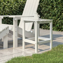 Berkfield Garden Adirondack Table White 38X38X46 Cm Hdpe - thumbnail 1