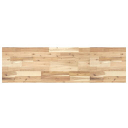 Berkfield Basin Shelf Wall Mounted Steel And Solid Wood Acacia - thumbnail 8