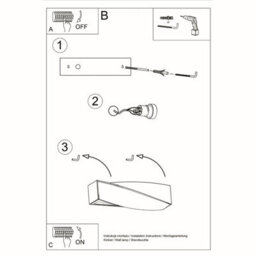 Luminosa Lighting Luminosa Sigma Up & Down Twist Wall Lights Grey E27 - thumbnail 5