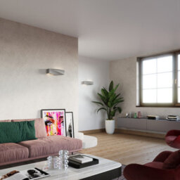 Luminosa Lighting Luminosa Sigma Up & Down Twist Wall Lights Grey E27 - thumbnail 6