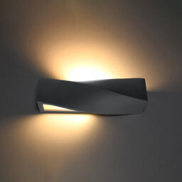 Luminosa Lighting Luminosa Sigma Up & Down Twist Wall Lights Grey E27 - thumbnail 2