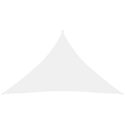 Berkfield Sunshade Sail Oxford Fabric Triangular 3X3X4.24 M White - image 1