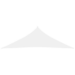 Berkfield Sunshade Sail Oxford Fabric Triangular 3X3X4.24 M White - thumbnail 2