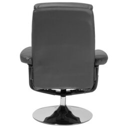 Beliani Massage Chair Legend With Footstool Faux Leather Grey - thumbnail 7